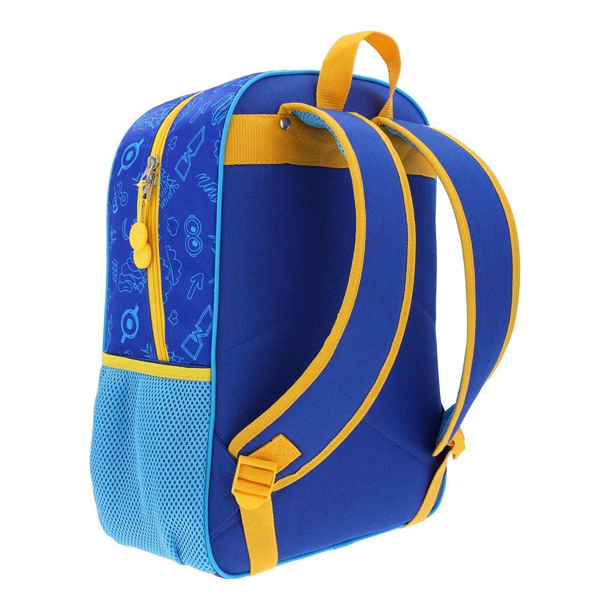 Mochila Minions Infantil Azul 14L-4