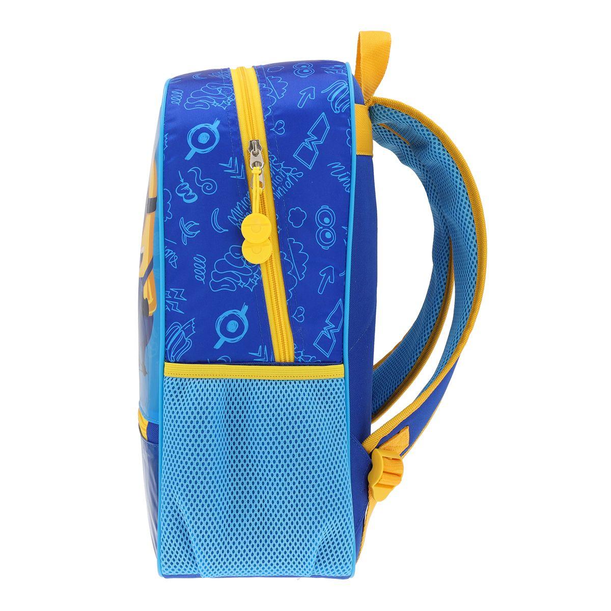 Mochila Minions Infantil Azul 14L-5