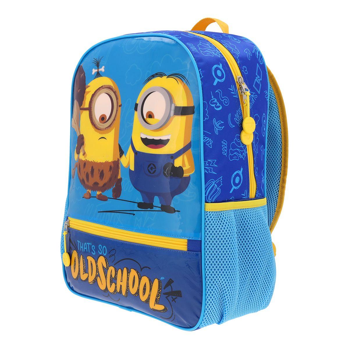 Mochila Minions Infantil Azul 14L-6