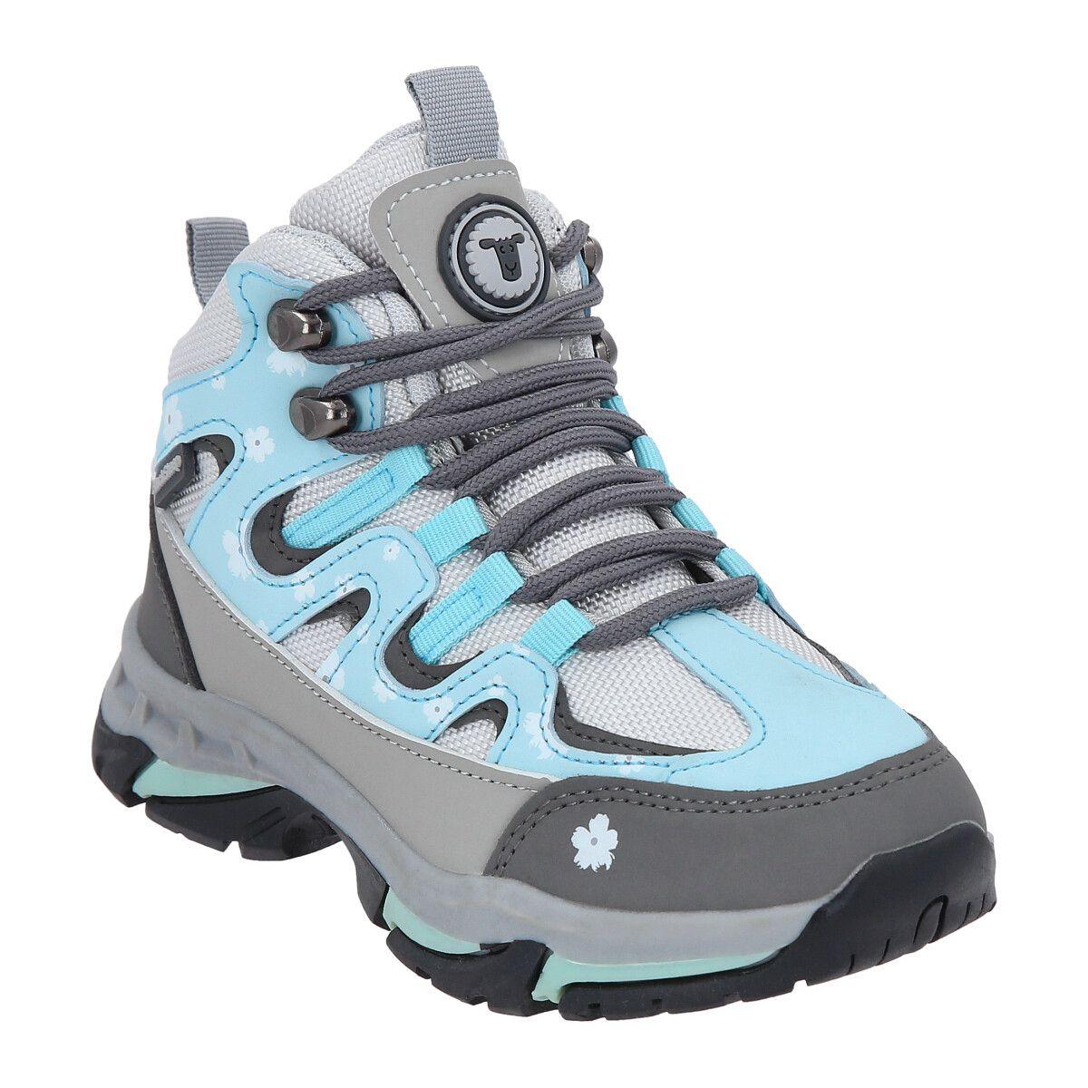 Zapato Outdoor Infantil Alto Gris Celeste Copahue Blacksheep-1