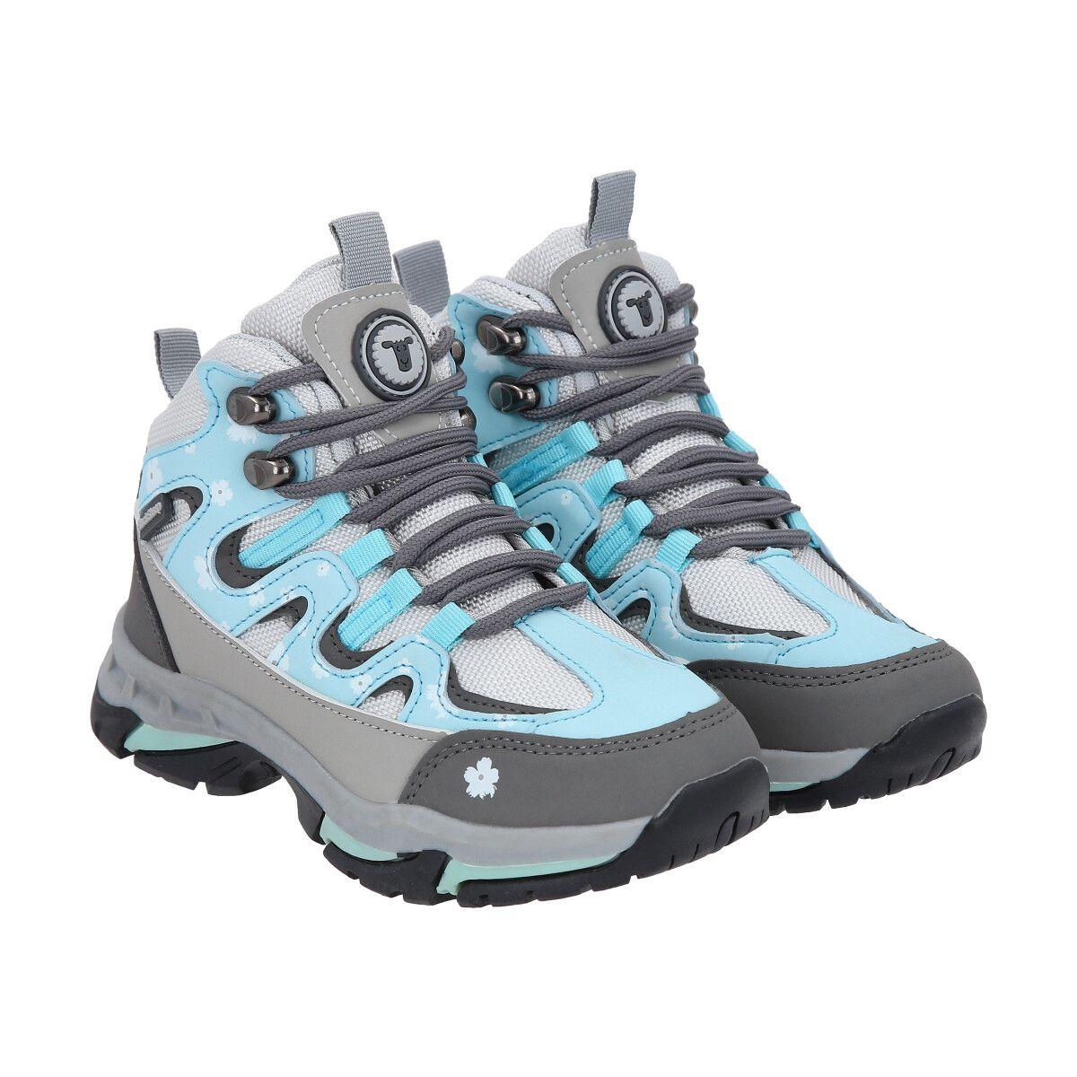 Zapato Outdoor Infantil Alto Gris Celeste Copahue Blacksheep-2