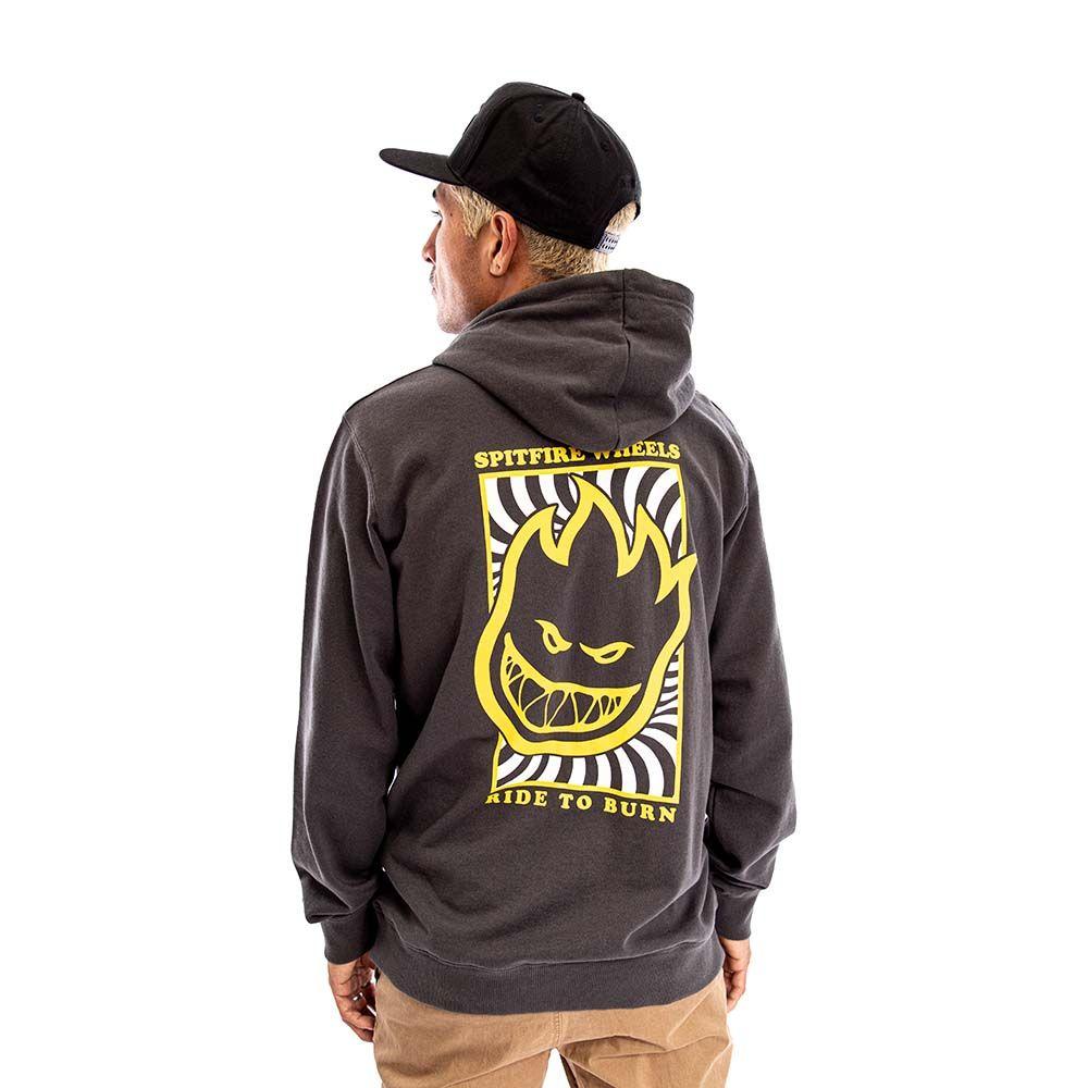 Polerón Hoodie Canguro Hombre Spitfire Oliva-3