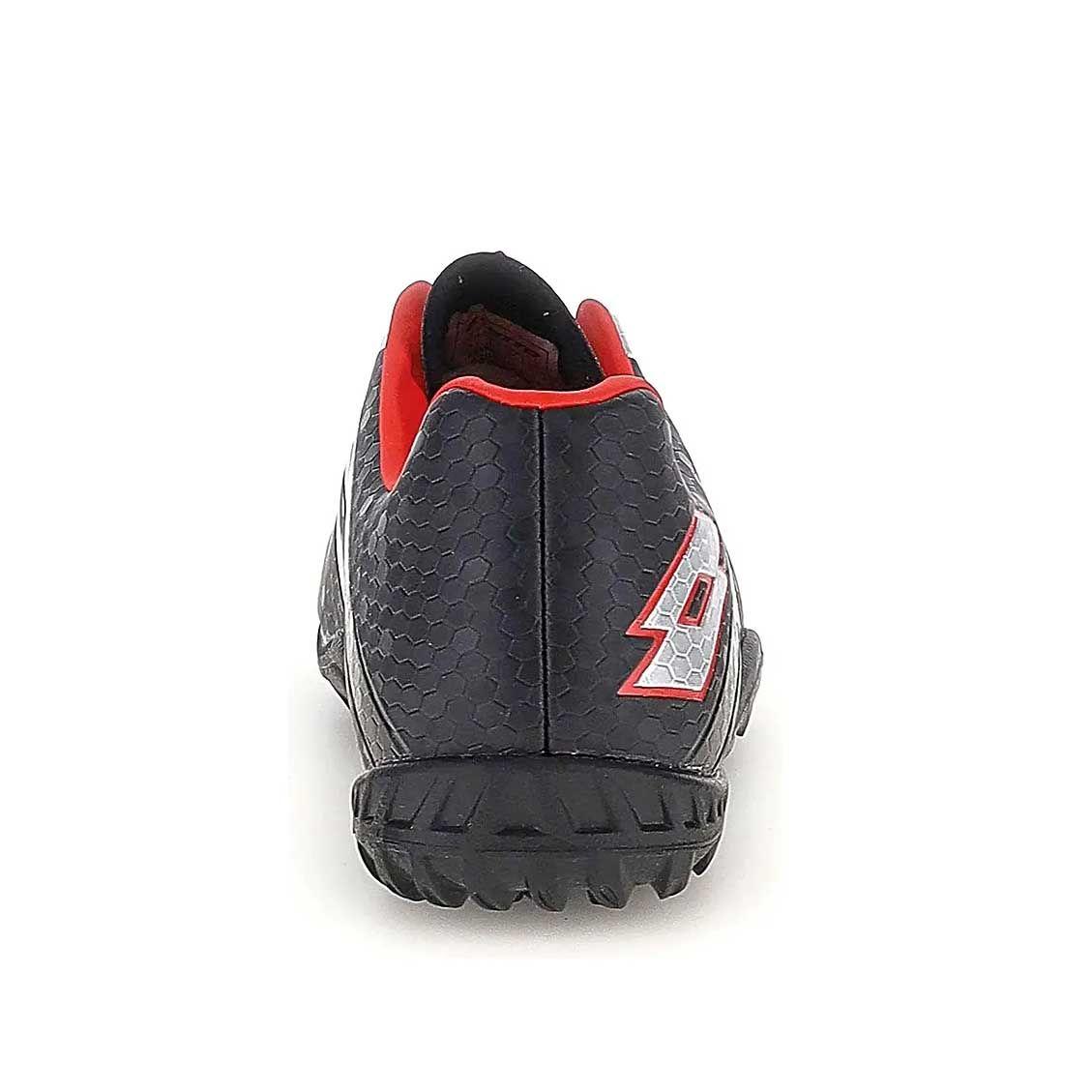 Zapatilla Baby Futbol Tf Juvenil Lotto Maestro 700-V TF JR Negro Rojo-4