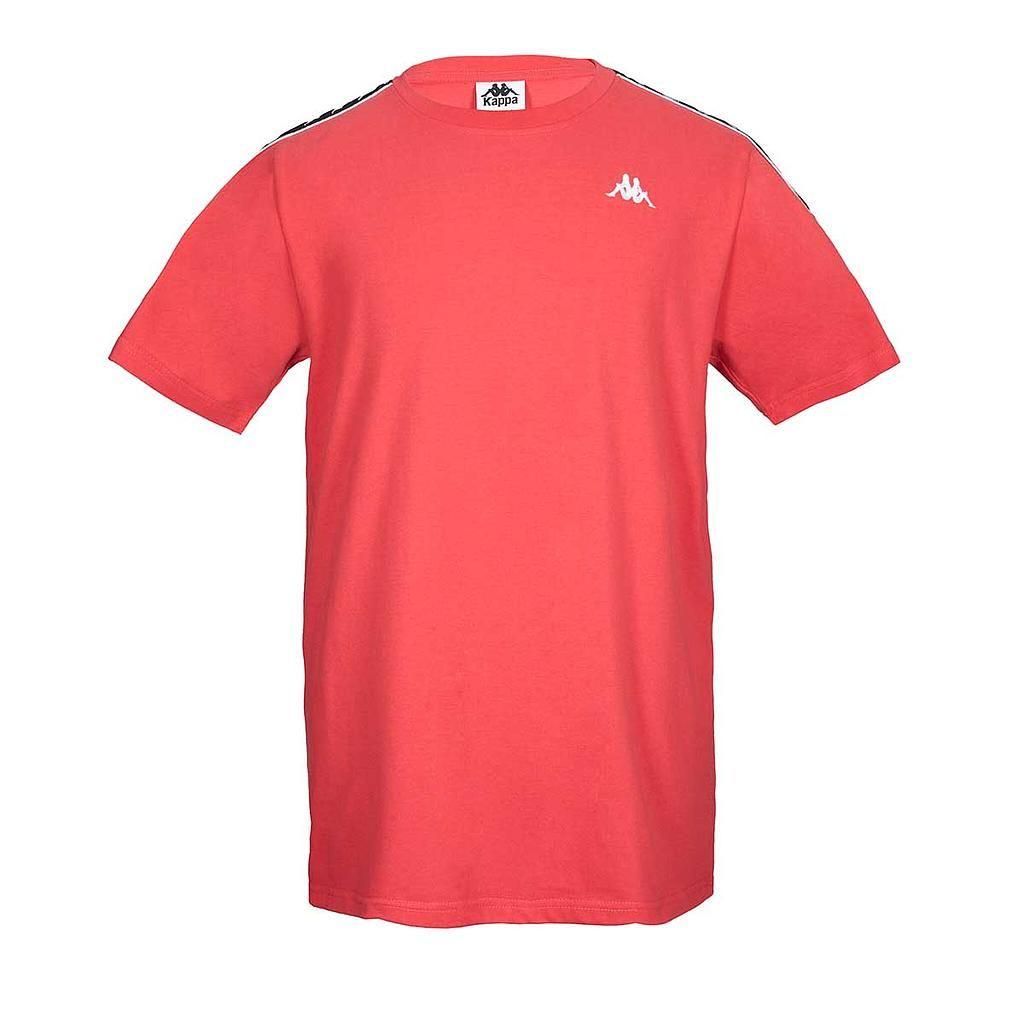Polera Hombre Kappa Rojo Deportiva Urbana-0