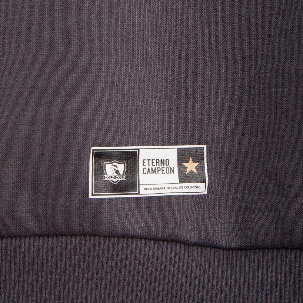 Poleron Colo Colo Urbano "Letters" Gris-3
