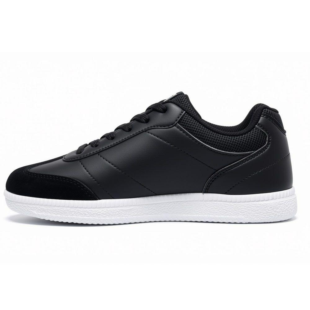 Zapatilla Deportiva Juvenil Lotto Calcio JR Negro Blanco-1