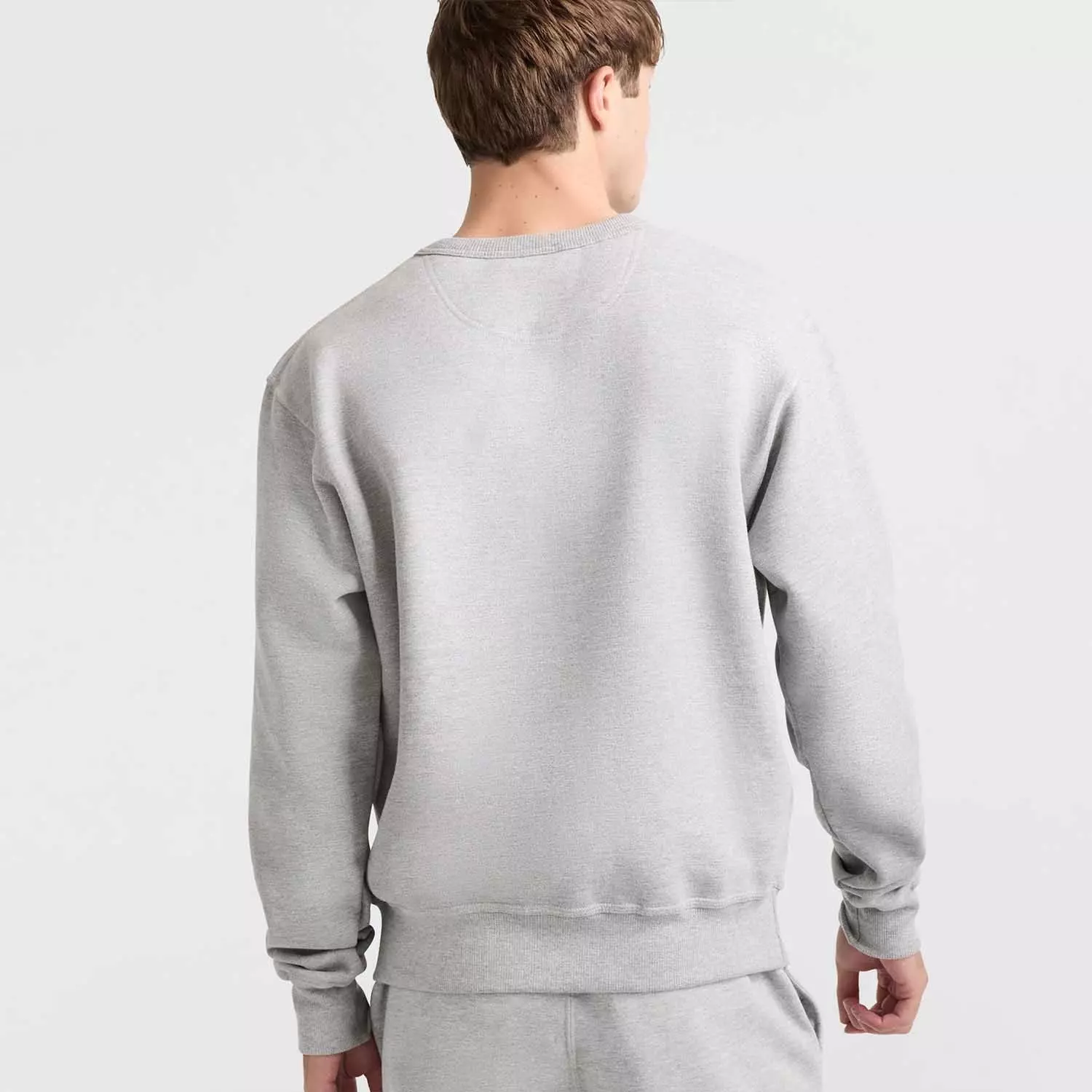 Poleron Hombre Champion Gris Crew-1