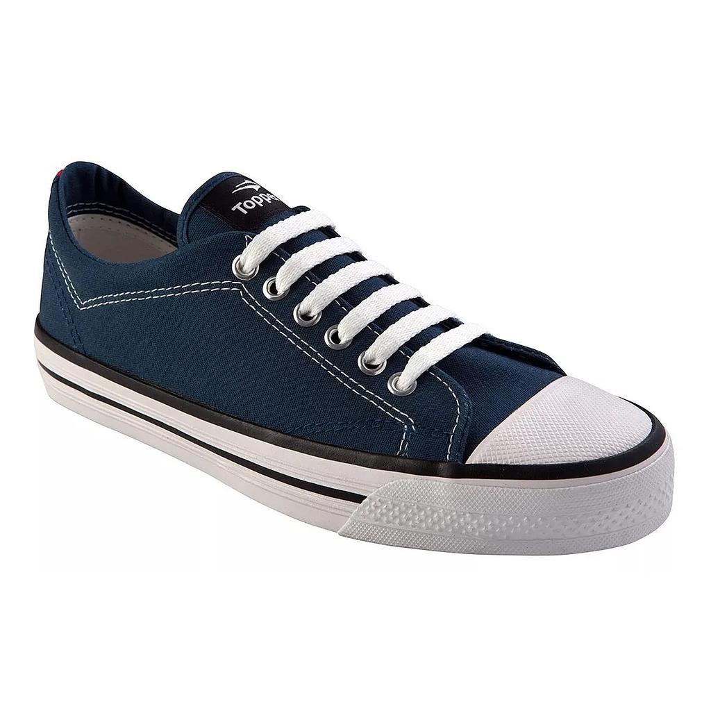 Zapatilla Lona Unisex Azul Derby Topper-0