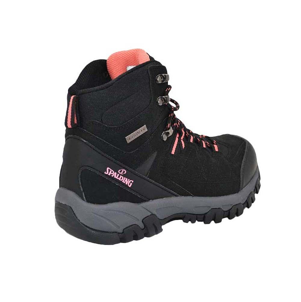 Zapatilla Botín Spalding Mujer High Curt Hiking City Outdoor Negro-2