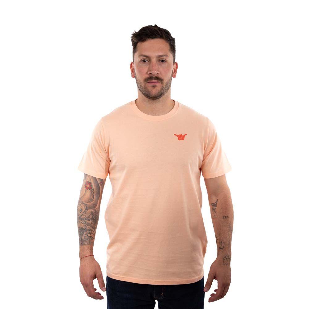 Polera Manga Corta Hombre Sunnyhig Coral Hang Loose-0