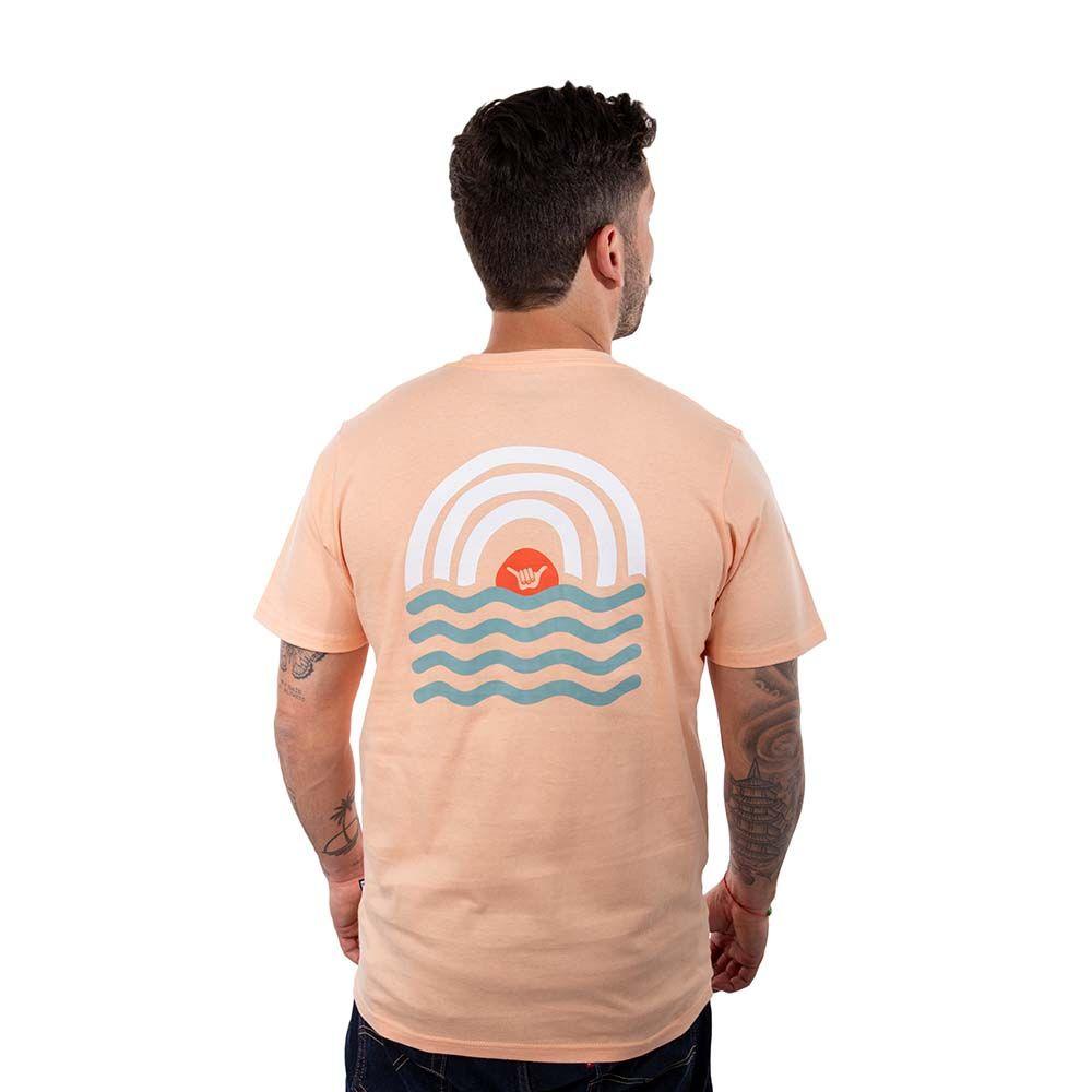 Polera Manga Corta Hombre Sunnyhig Coral Hang Loose-2