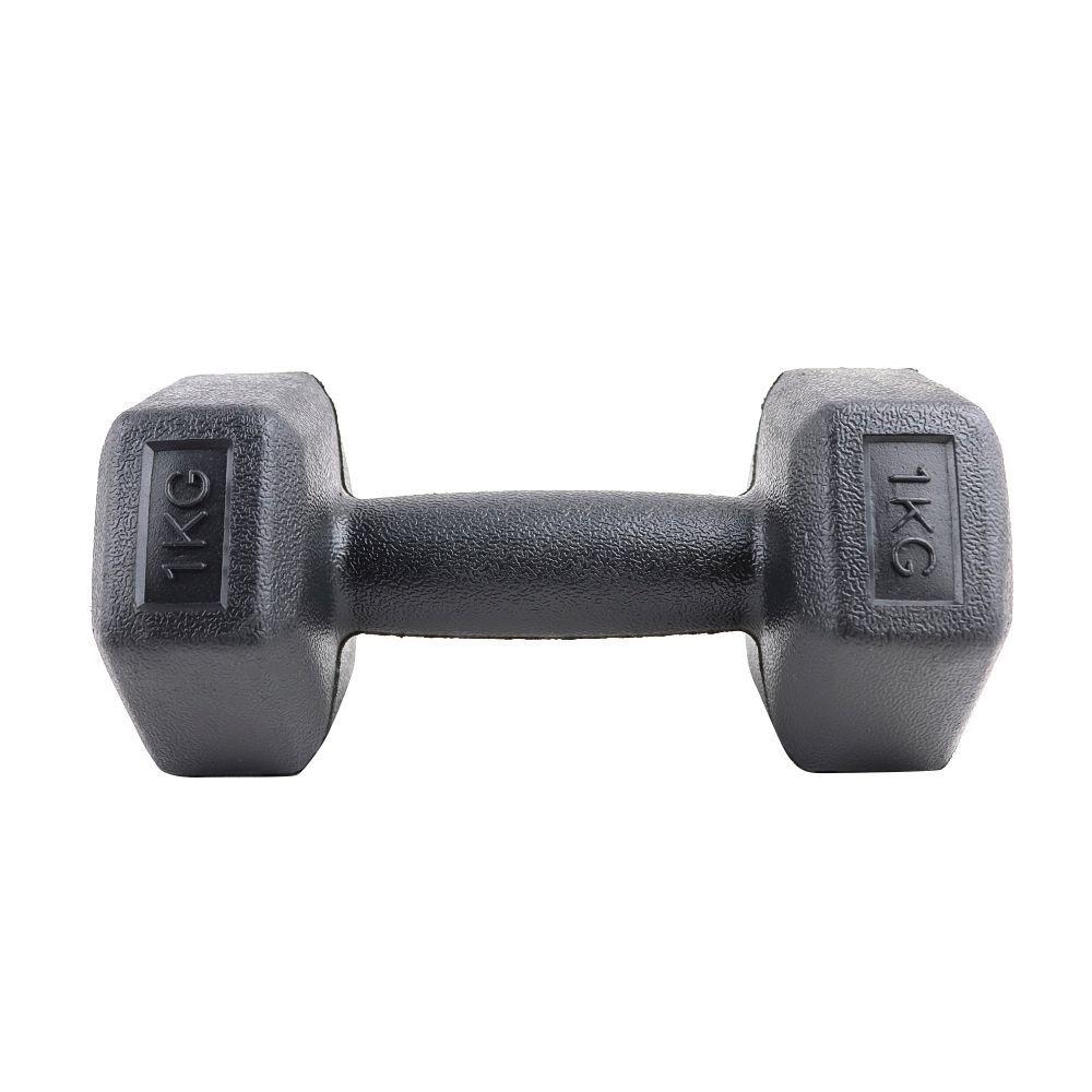 Mancuerna Hexagonal Cemento 1 Kg Negro Jks-1