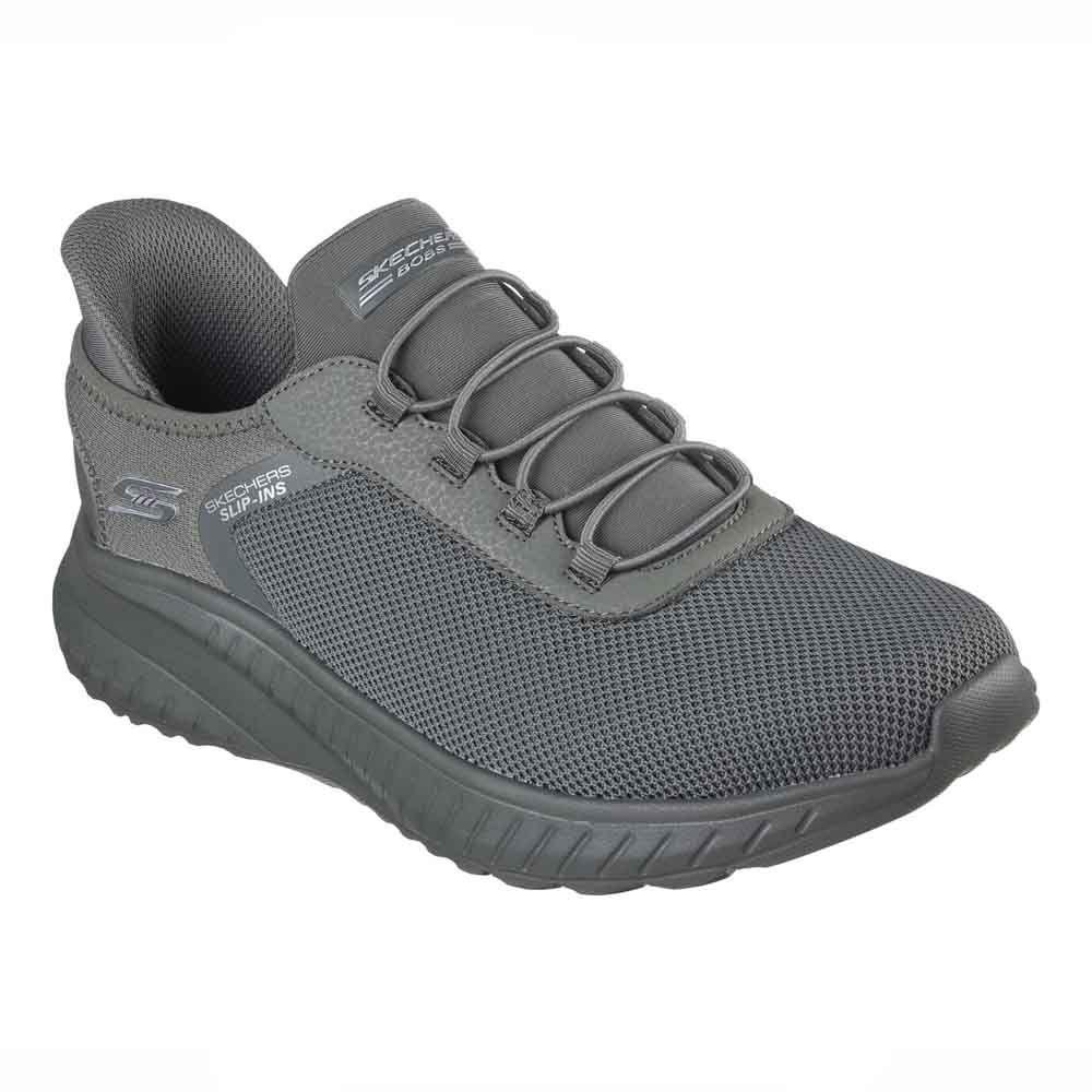Zapatillas Hombre Skechers Slip-Ins Bobs Squad Chaos - Tough Walk Verde Oliva-4
