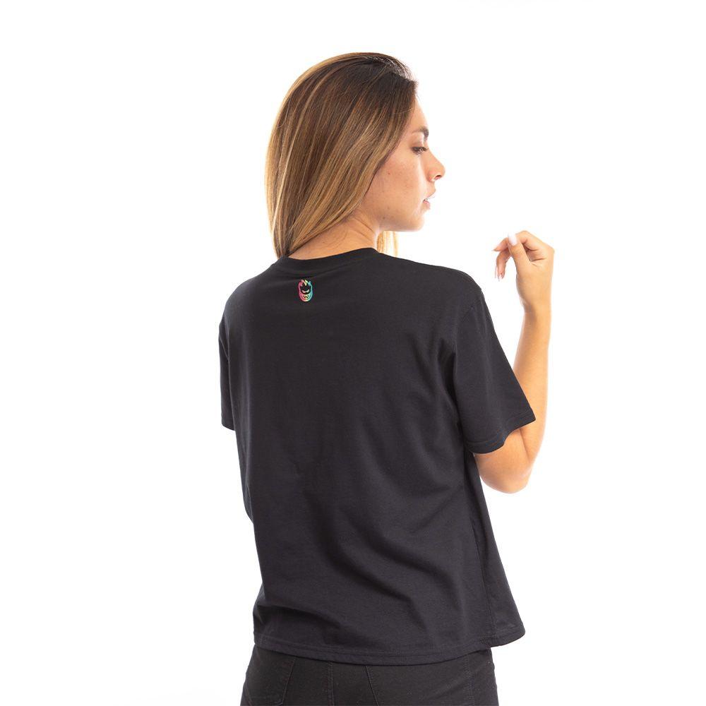 Polera Manga Corta Mujer Trippy Swirl Negro Spitfire-1