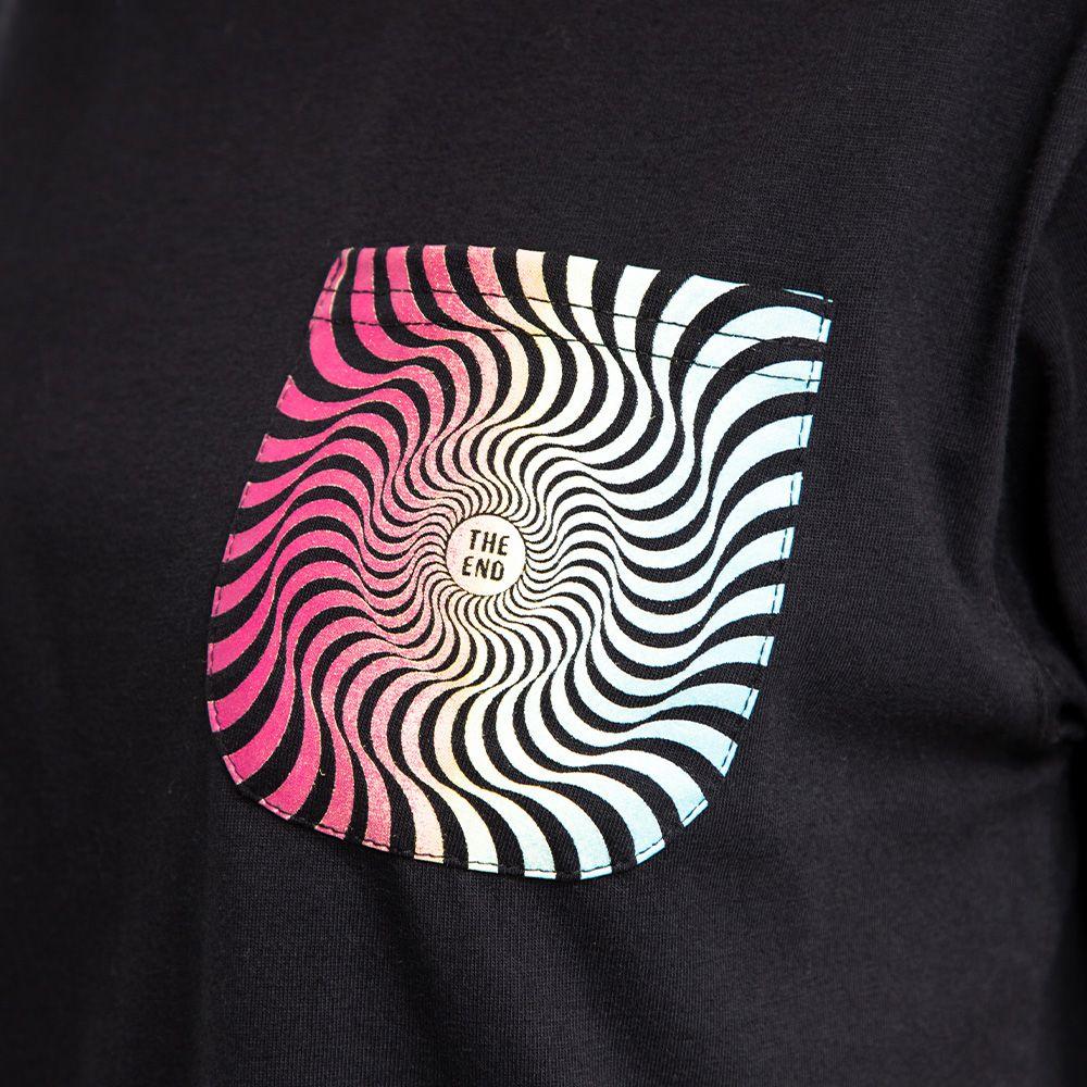Polera Manga Corta Mujer Trippy Swirl Negro Spitfire-5