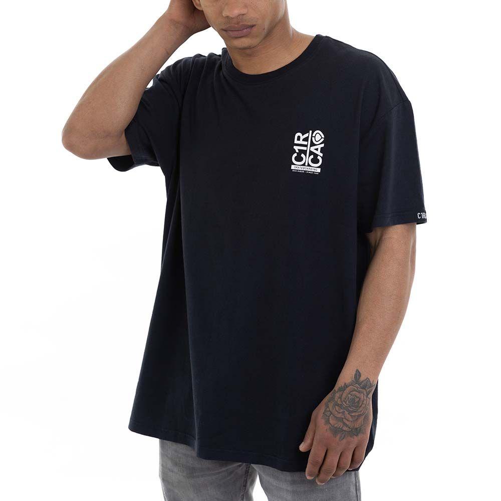 Polera C1RCA Break Up Tee Negro Oversize Algodón-2