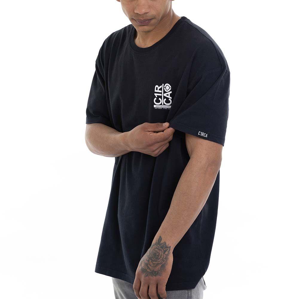 Polera C1RCA Break Up Tee Negro Oversize Algodón-3