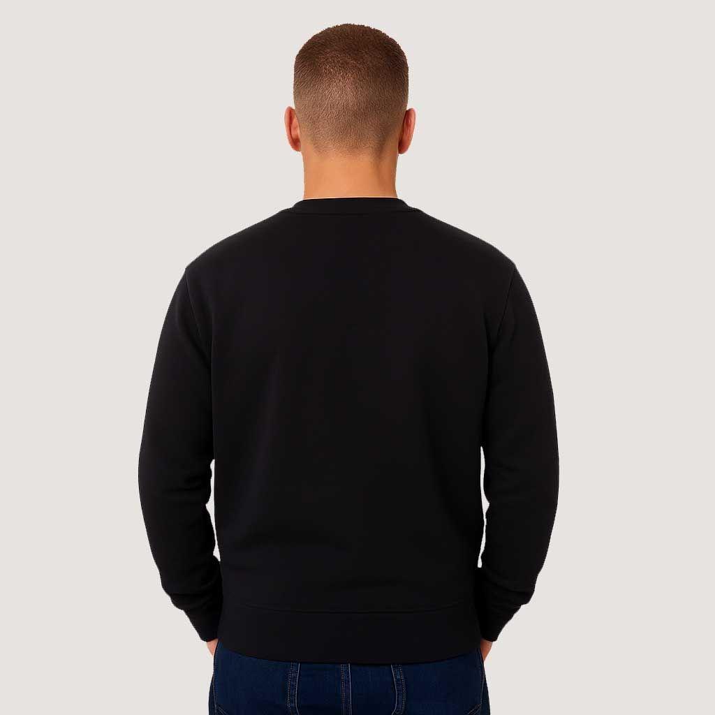 Poleron Hombre Crew Neck Salty Negro Hang Loose-1