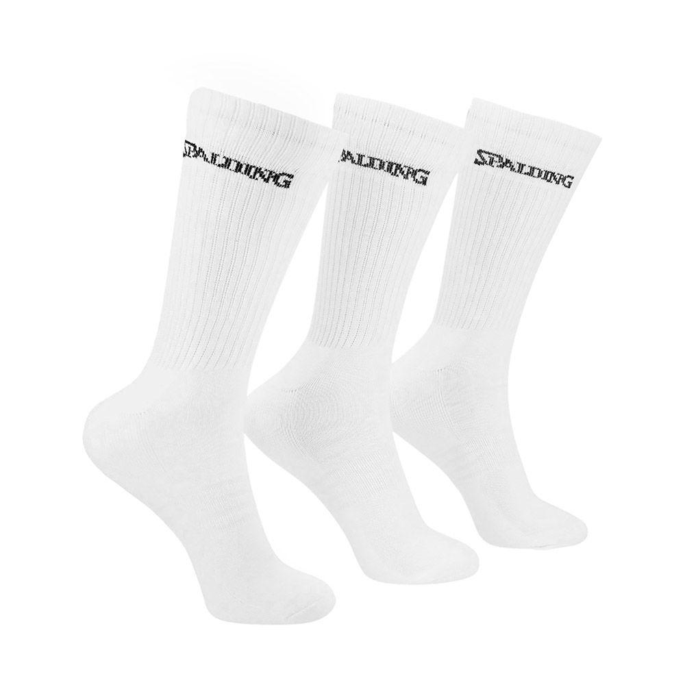 Tripack Calcetines Largos Blancos Spalding 35-39-0