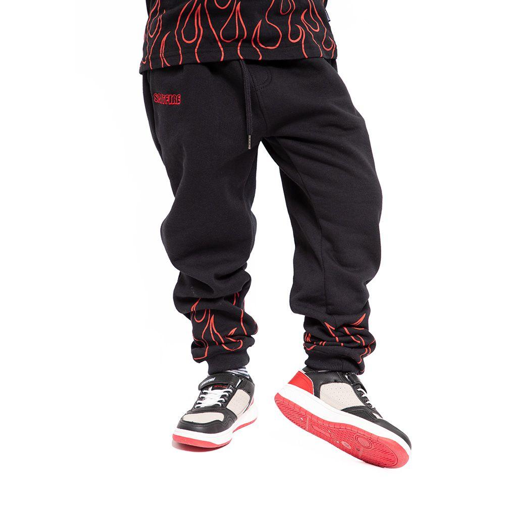 Jogger Niño Long Fit Fire Negro Spitfire-0
