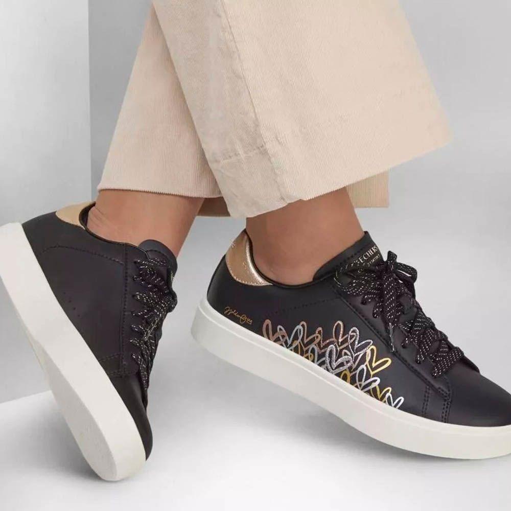 Zapatillas Urbanas Mujer Skechers Eden LX Gleaming Hearts185129-BKMT-2