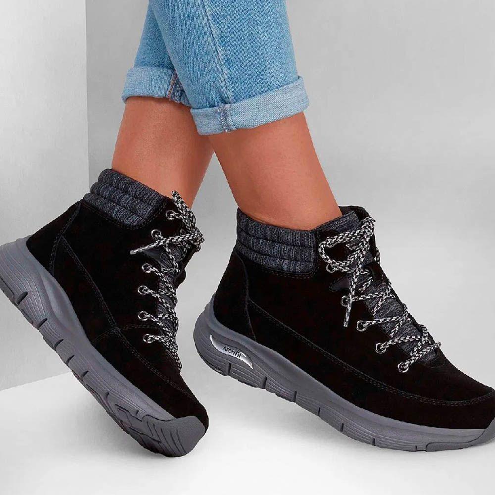 Zapatillas Outdoor Skechers Mujer Arch Fit Smooth 167373-BLK-5