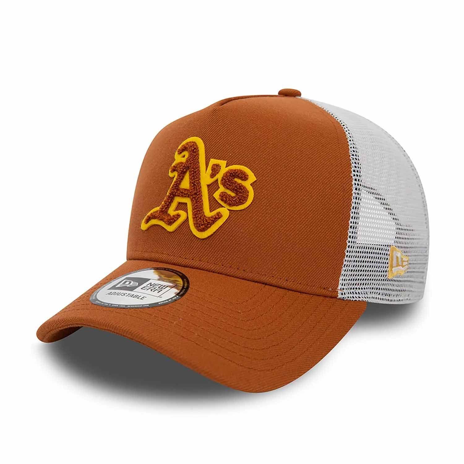 Jockey New Era Oakland Athletics Boucle Brown Trucker-2
