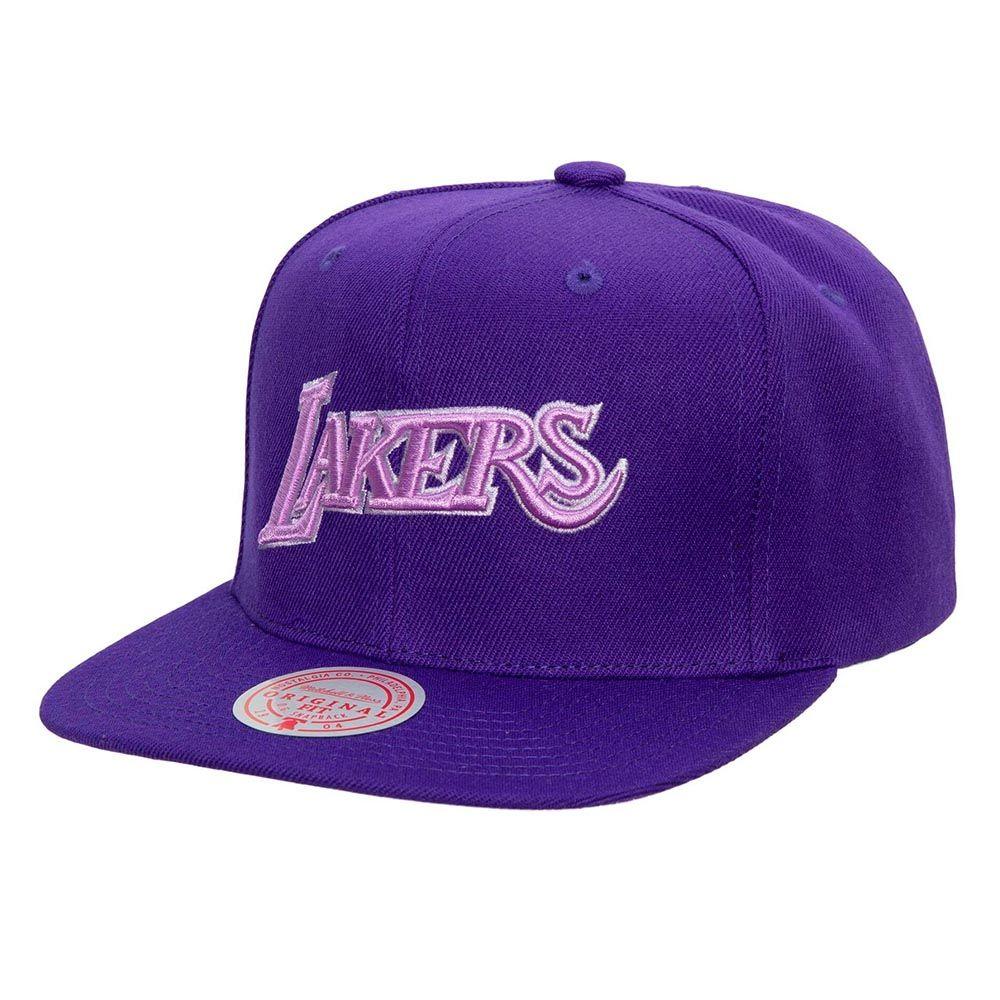 Gorro Snapback Monochromatic Los Angeles Lakers Mitchell And Ness-0