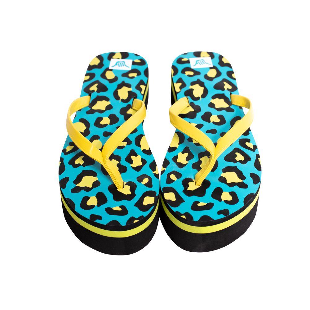 Sandalias Hawaianas Mujer con Plataforma Azul Hang Loose-1