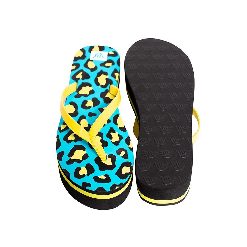 Sandalias Hawaianas Mujer con Plataforma Azul Hang Loose-3