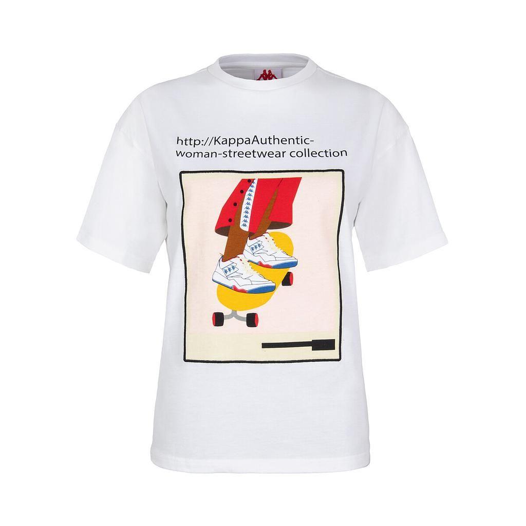 Polera De Mujer Kappa Link Collection Blanco-0