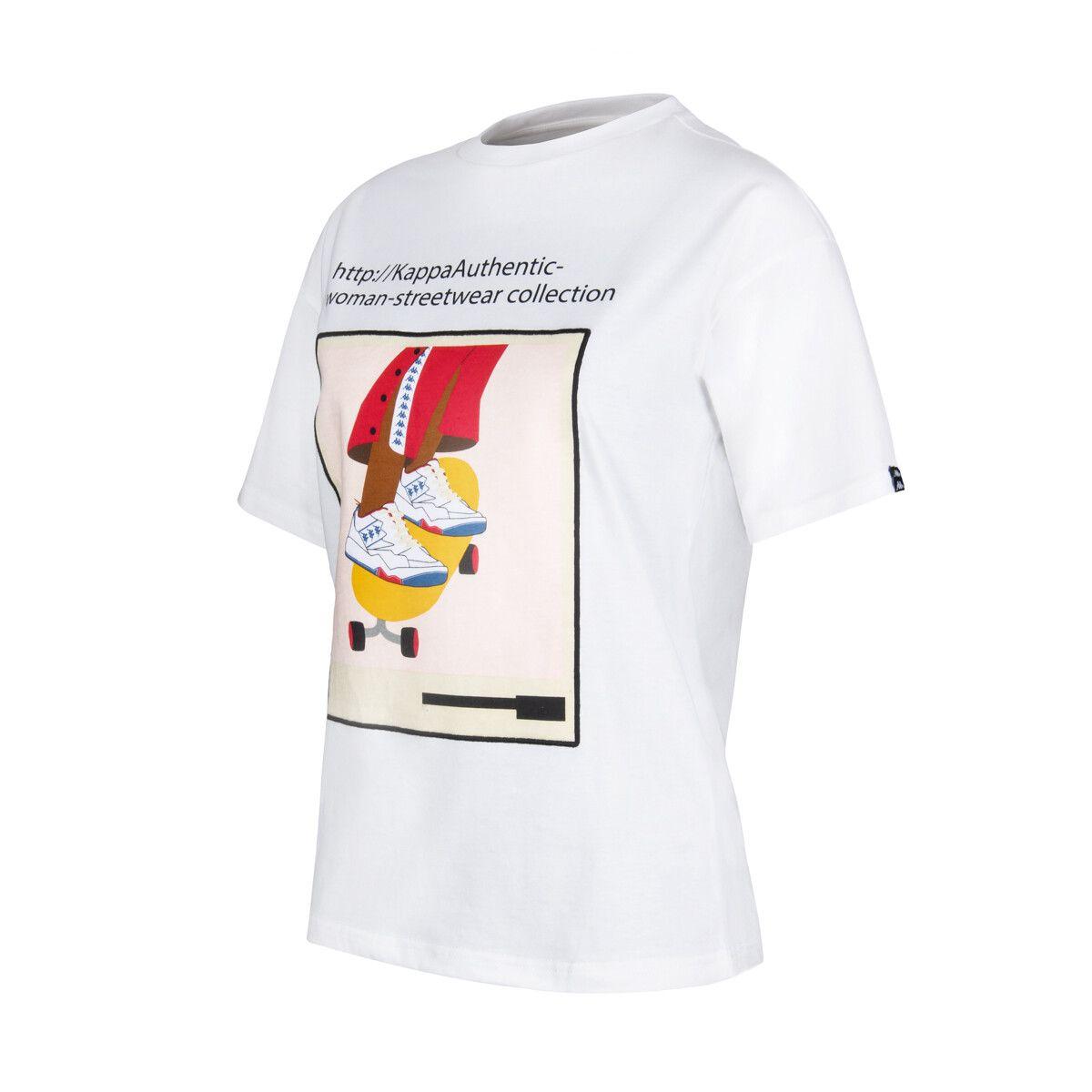 Polera De Mujer Kappa Link Collection Blanco-1