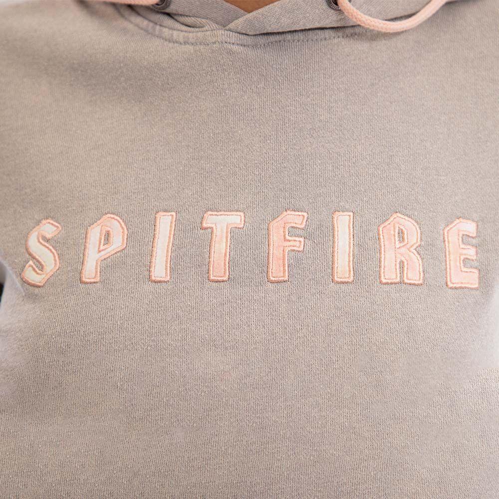 Polerón Hoodie Long Fit Mujer Gris Oscuro Spitfire-5