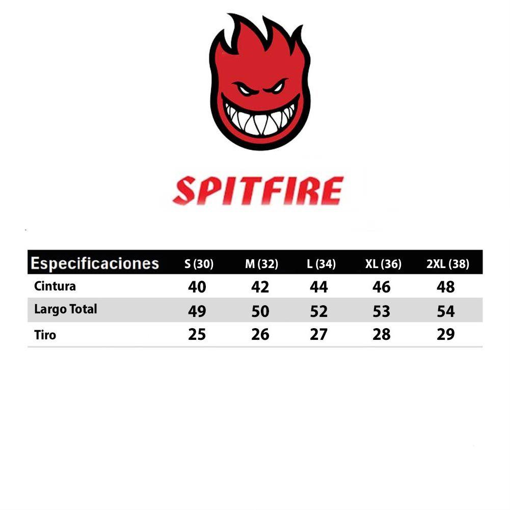 Short Buzo Hombre Wheels Negro Spitfire-7