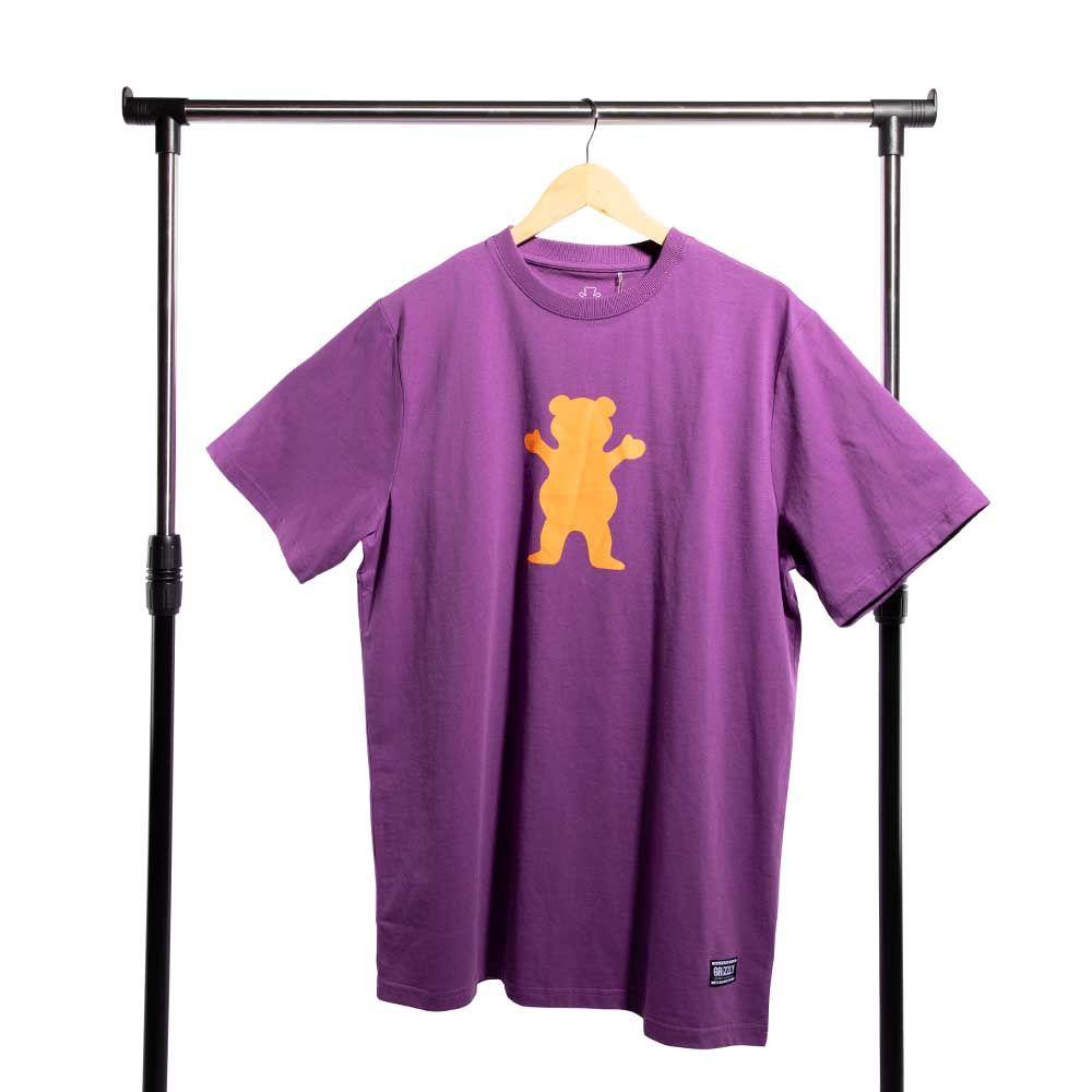 Polera Hombre Grizzly Griptape OG Bear Morado-3