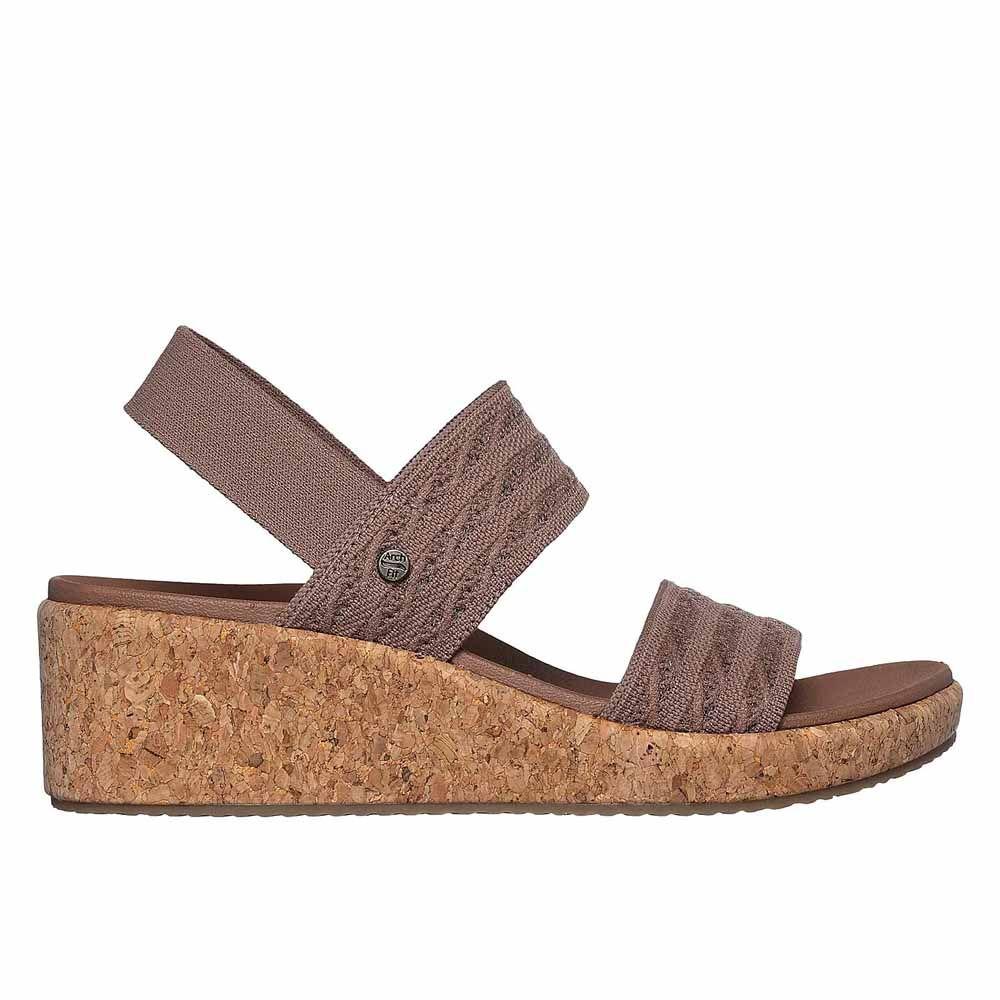Sandalias Urbanas Mujer Skechers Arch Fit Beverlee‑Mesh On You Café-1