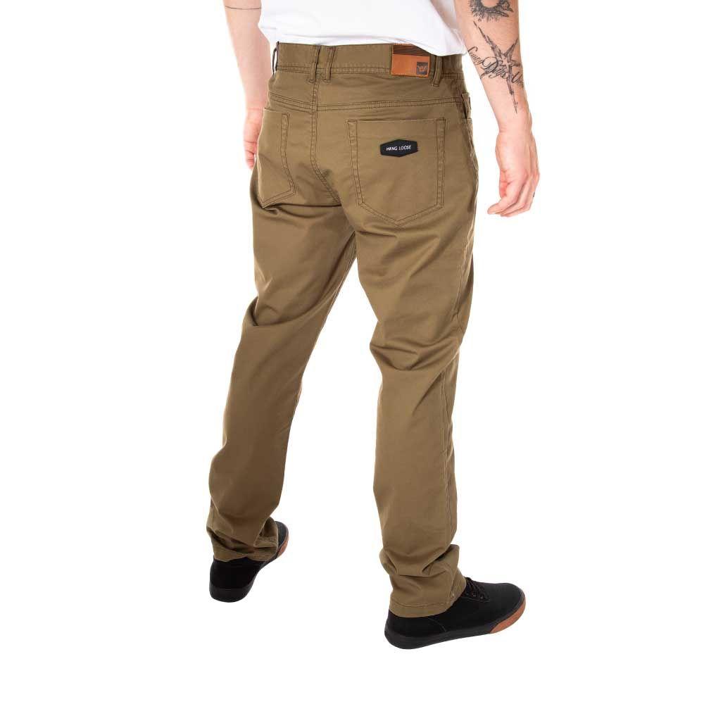Pantalon Washed Hombre Olivo Hang Loose-3