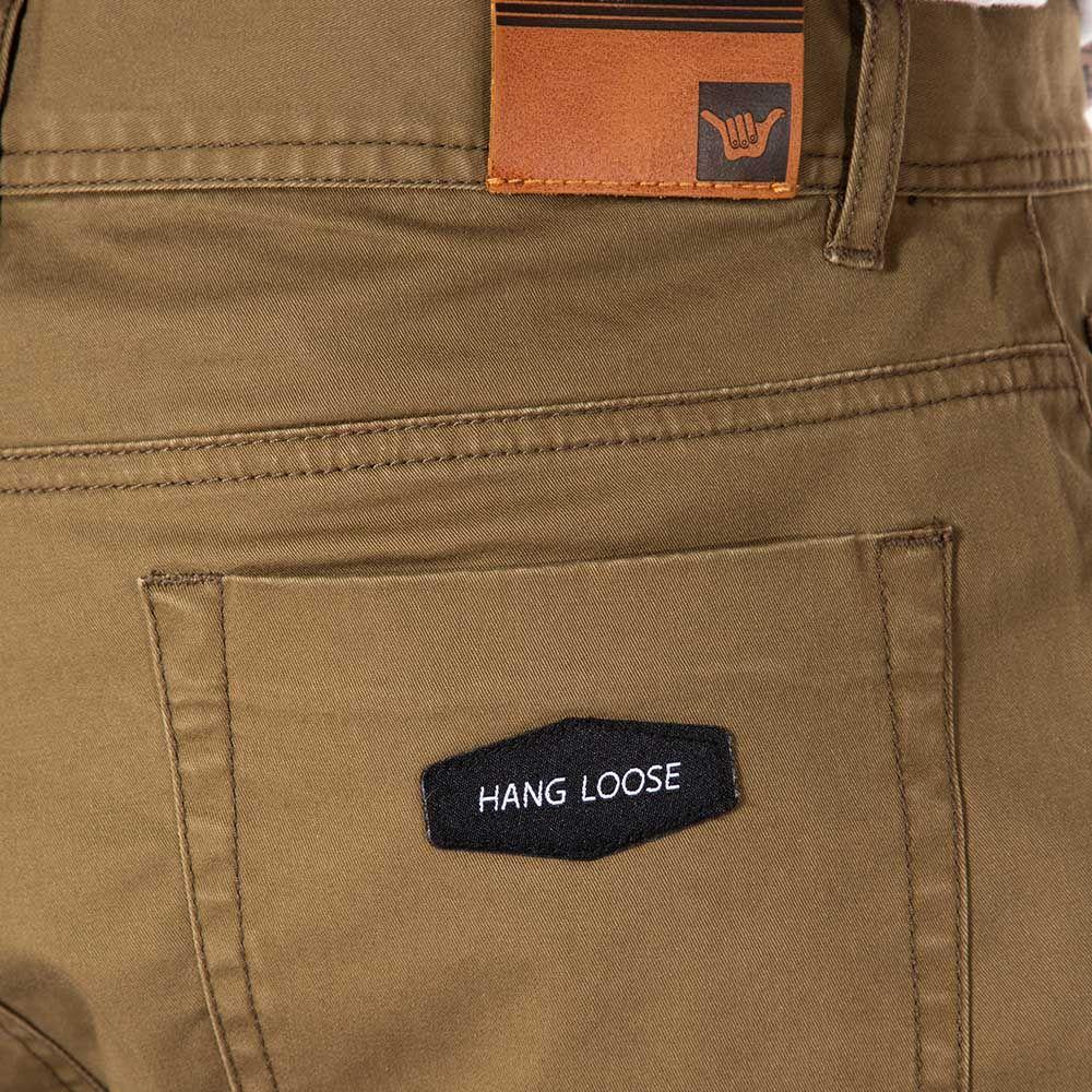 Pantalon Washed Hombre Olivo Hang Loose-4