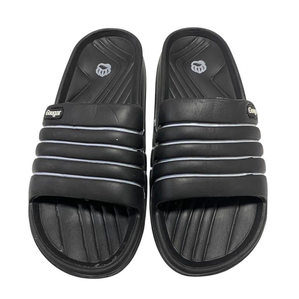 Sandalia Hombre Slip On Strips Negro-3