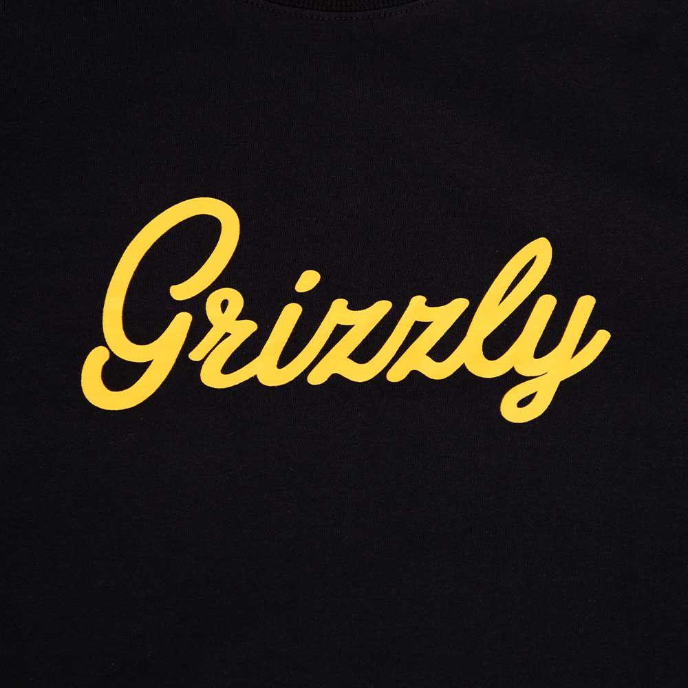 Polera Hombre Grizzly Griptape Print Script Negro-1