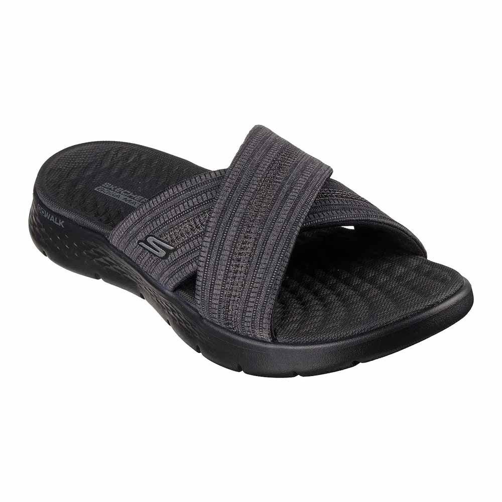 Sandalias Urbanas Mujer Skechers Go Walk Flex Sandal Negro-0