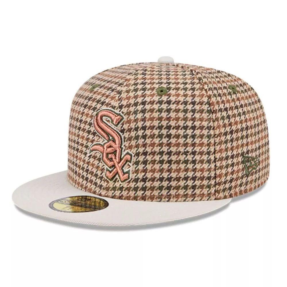 Jockey Gorro New Era 59FIFTY Chicago White SoxMLB Houndstooth Open Café-1
