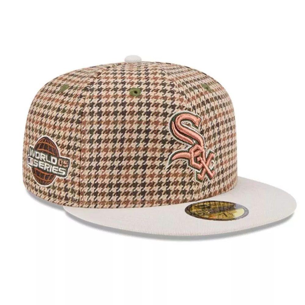 Jockey Gorro New Era 59FIFTY Chicago White SoxMLB Houndstooth Open Café-2