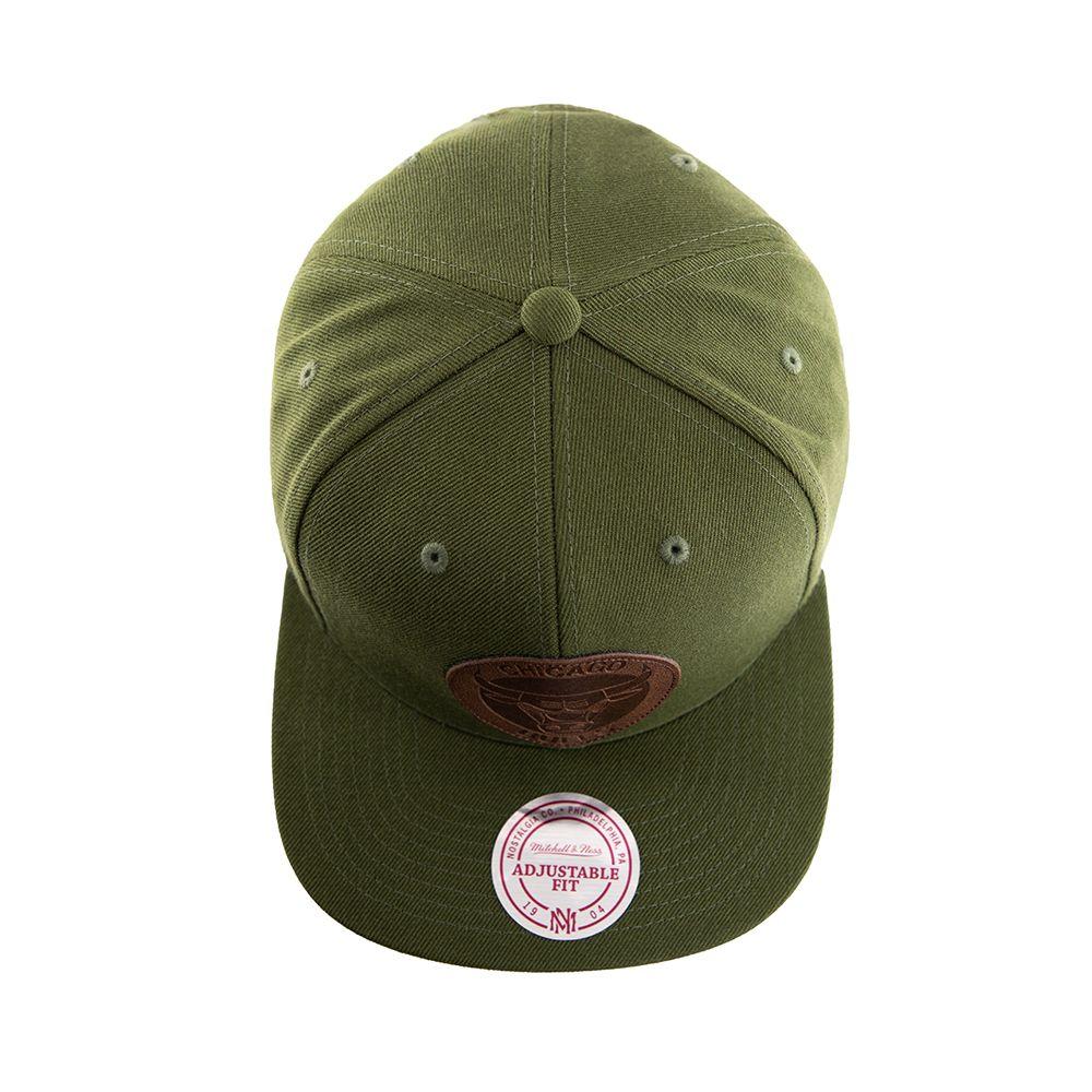 Gorro Chicago Bulls Leather Verde Mitchell And Ness-4