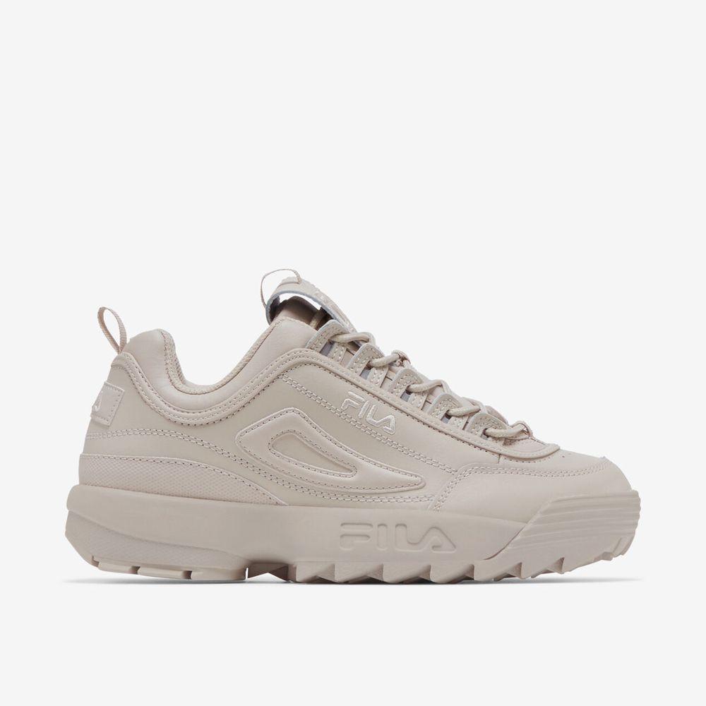 Zapatillas De Mujer Fila Disruptor II Premium Beige-0