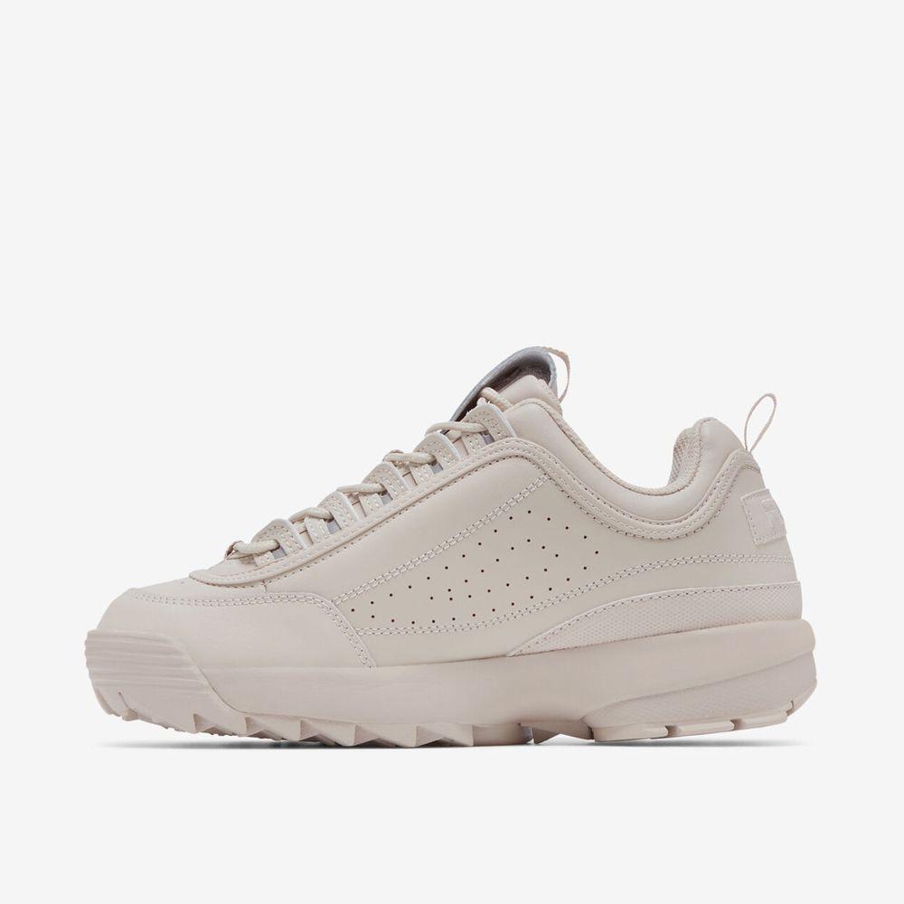 Zapatillas De Mujer Fila Disruptor II Premium Beige-1