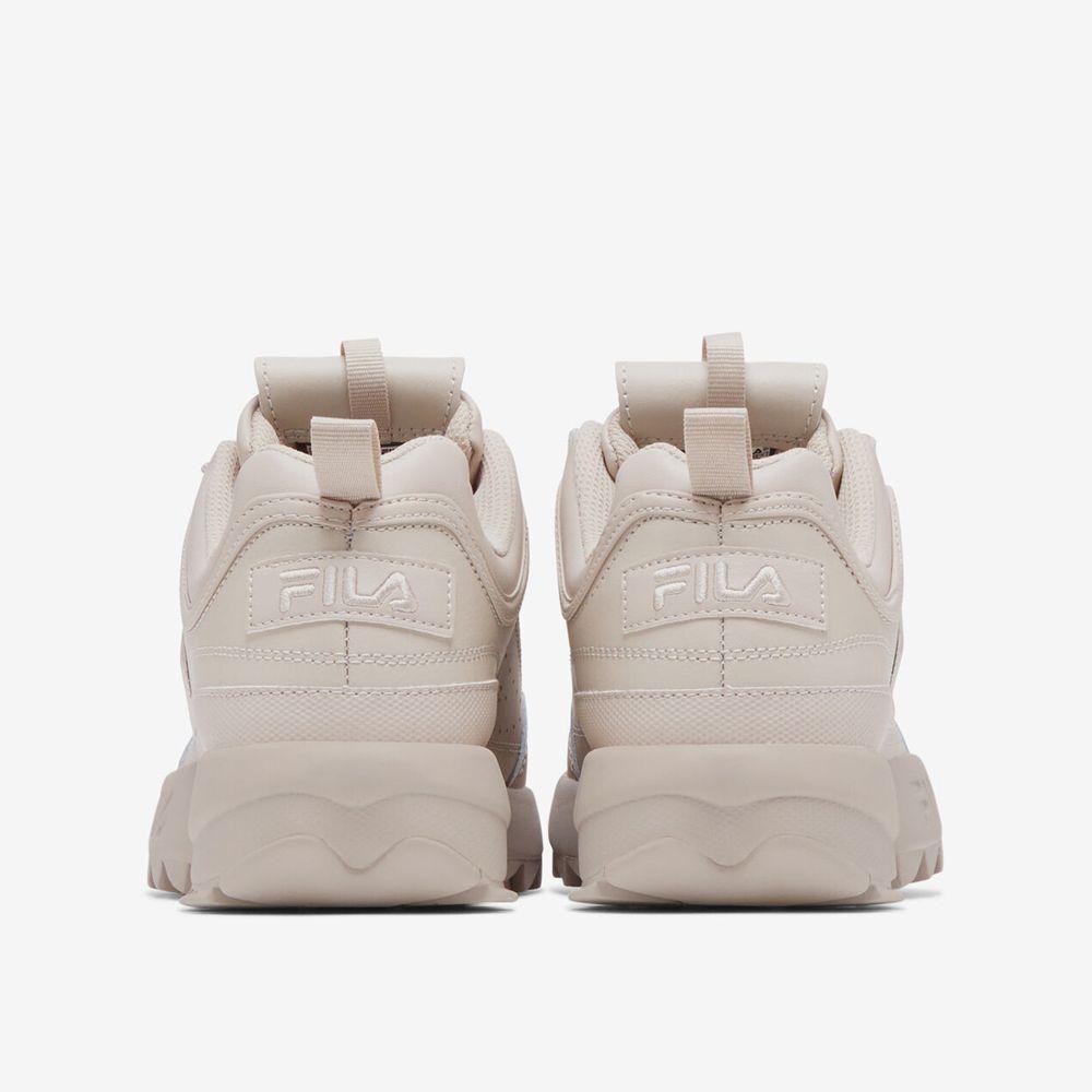 Zapatillas De Mujer Fila Disruptor II Premium Beige-4
