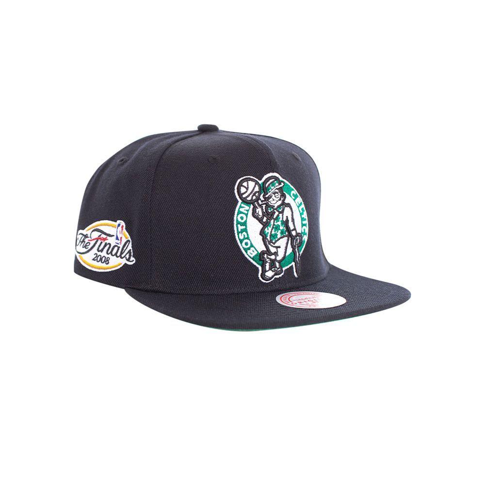 Gorro Boston Celtics Visera Plana Finales 2008 Negro Mitchell and Ness-1