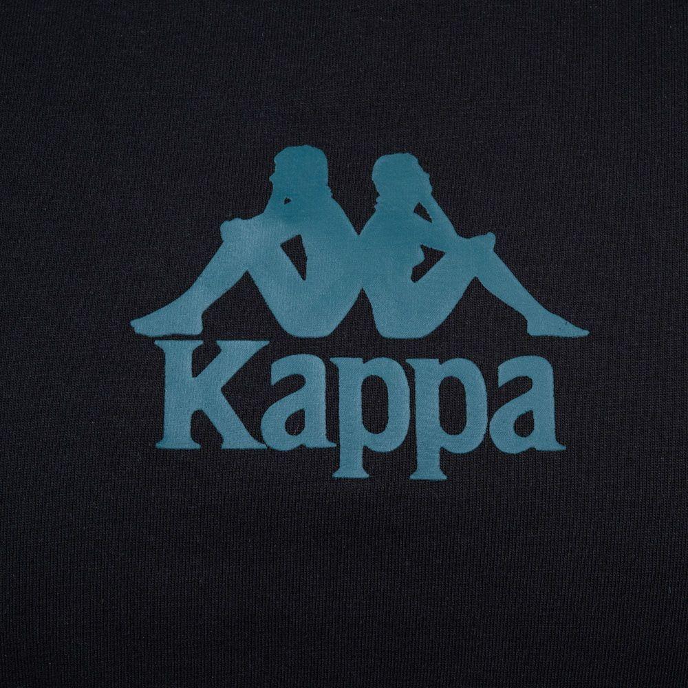 Polera Kappa Hombre Black Logo Front Negra-3