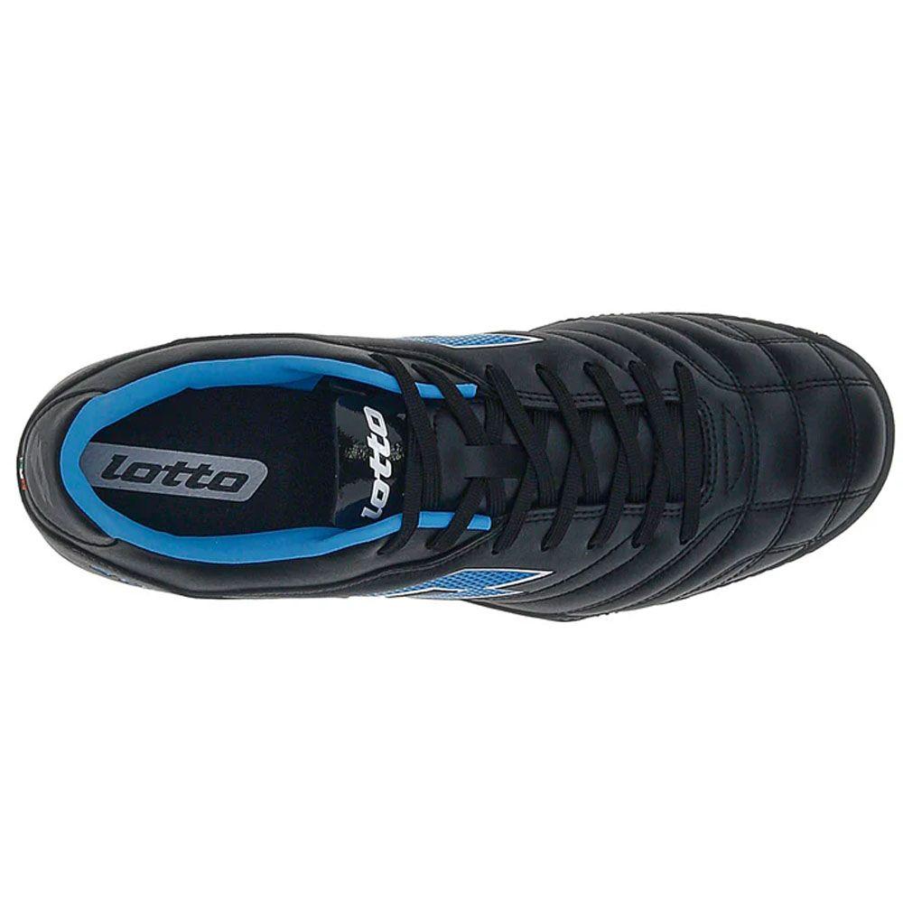 Zapatilla de Baby Futbol Hombre Lotto Stadio 705 TF Negro Azul-3